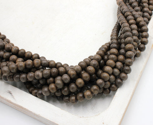 Graywood Beads, 6mm, Round